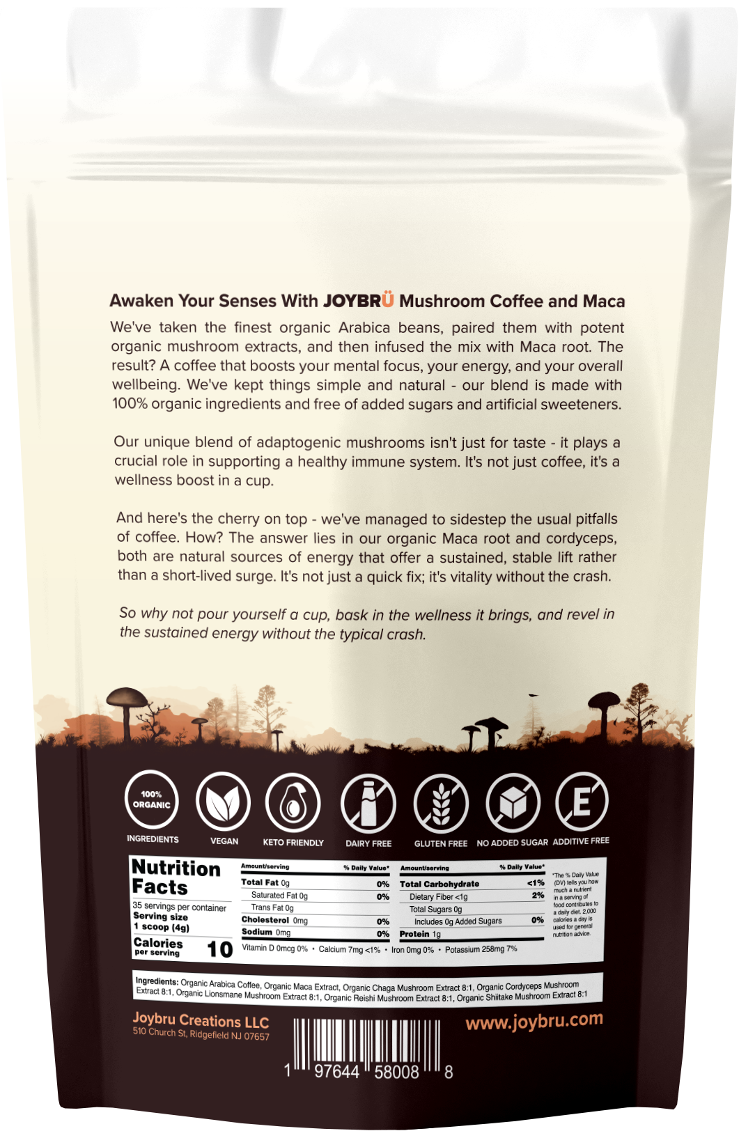 JOYBRÜ Mushroom Coffee